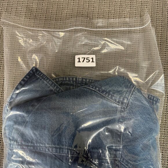 Moka Sport Womens Size Medium Rhinestone Embellished Denim Jacket - Picture 6 of 8